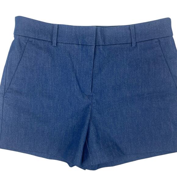 Ann Taylor Loft Riviera Shorts Refined Denim Chambray Blue Stretchy Size 2 - Picture 5 of 11
